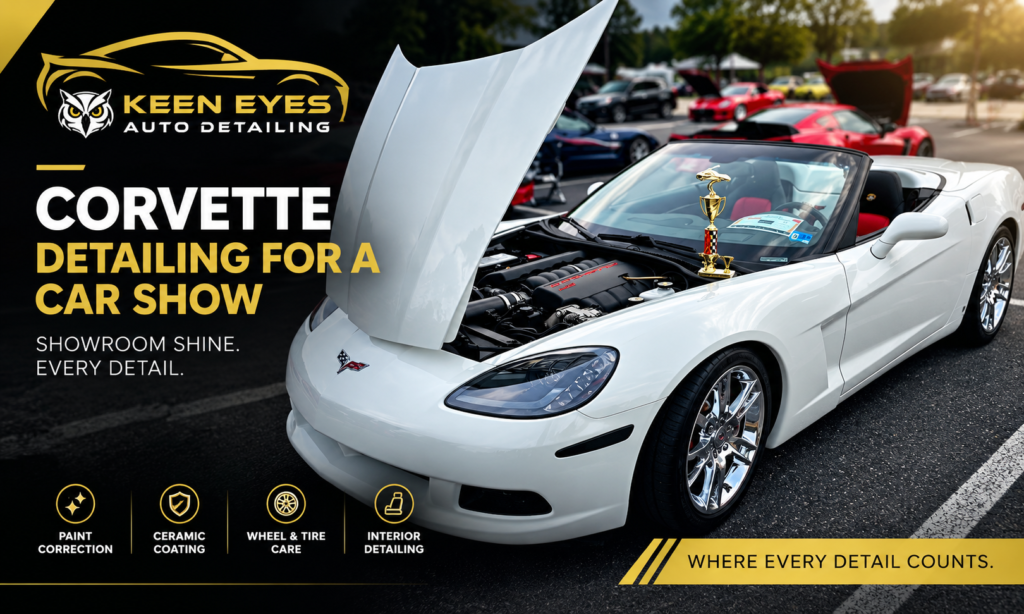 Corvette car show detailing by Keen Eyes Auto Detailing in Stafford VA