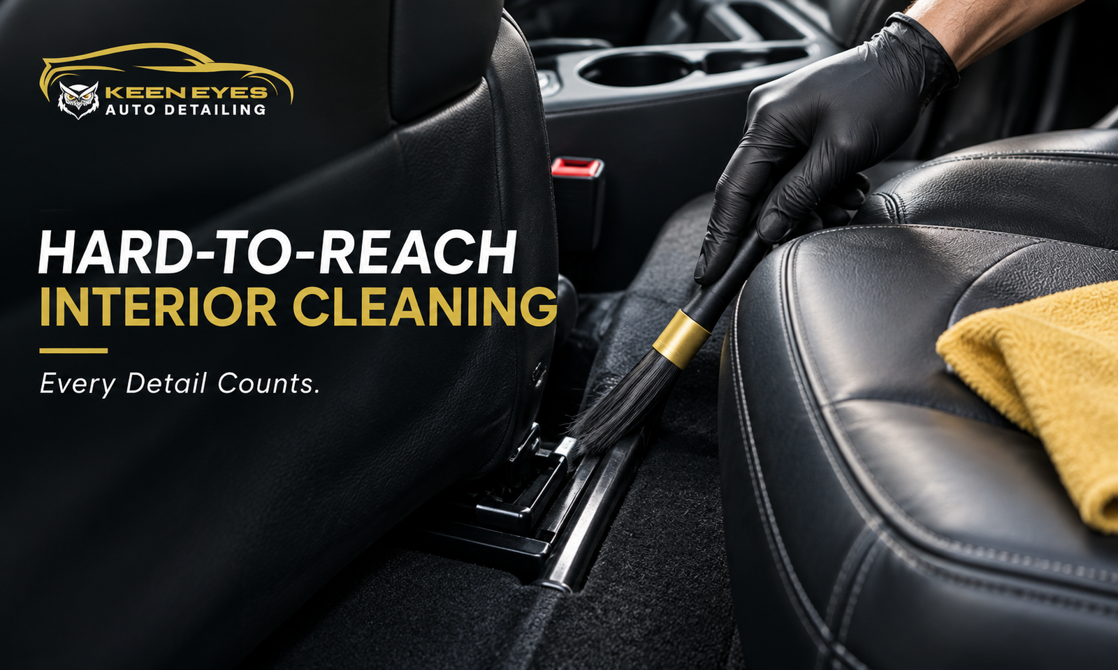 How to Clean Hard-to-Reach Places in Your Car Interior | Keen Eyes Auto Detailing